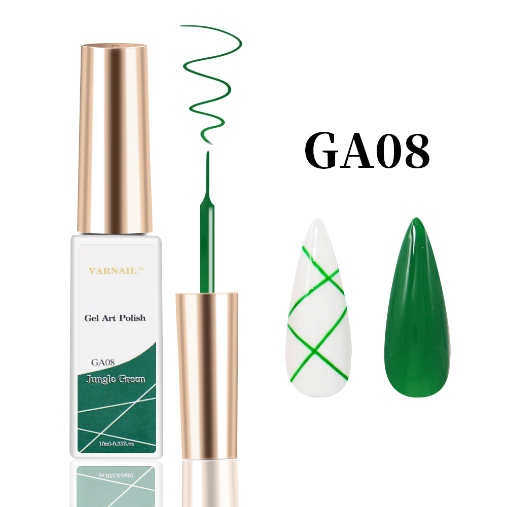 Liner Gel Art Polish - GA08 JUNGLE GREEN