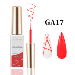 Liner Gel Art Polish - GA17 NEON RED