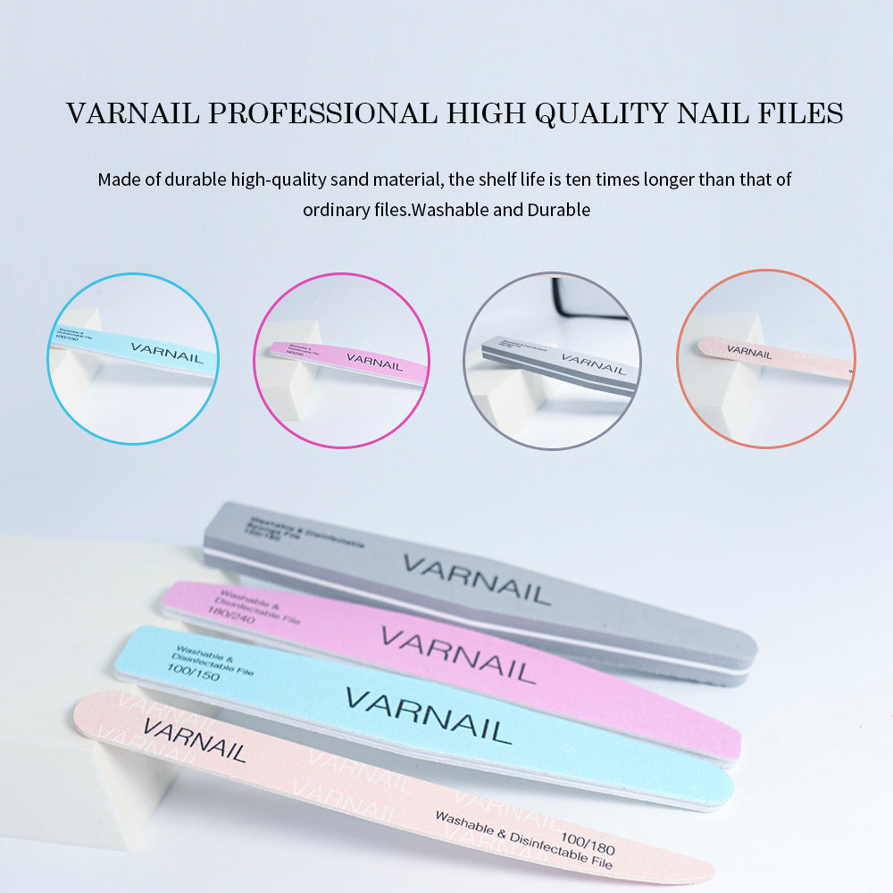 Professional Nail File, Buffer & Shaping Set (4 Pcs)